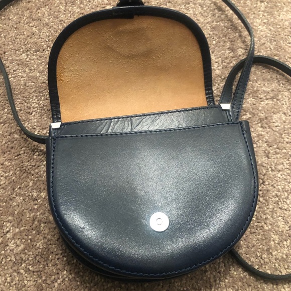 Made in Italy Vintage Blue Crossbody Purse - Picture 4 of 6